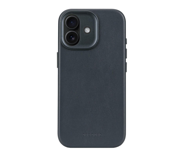 Decoded Leather Backcover, iPhone 17, Navy shadow - 1359048 - zdjęcie